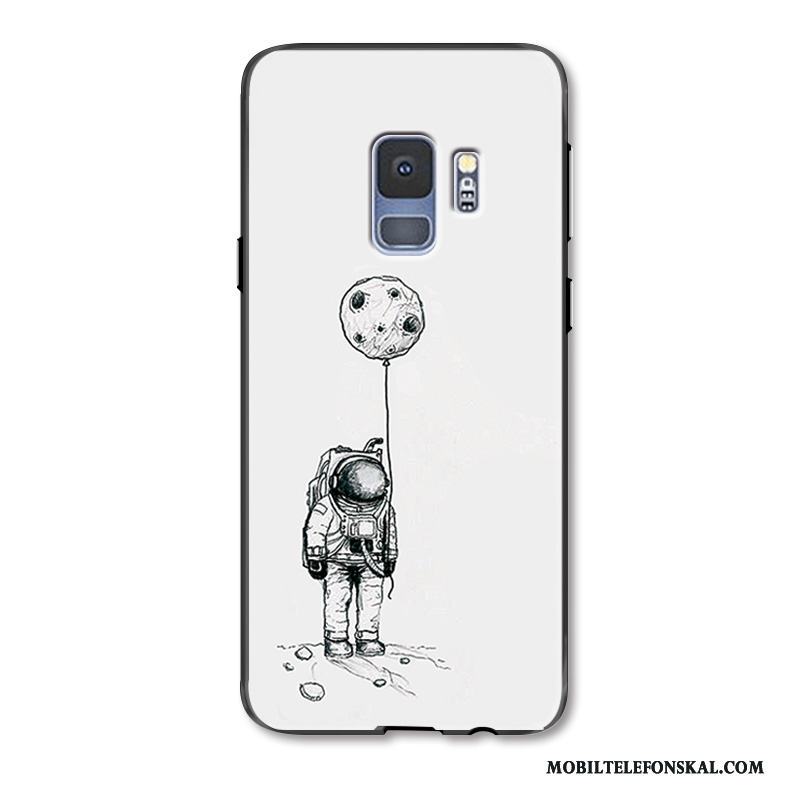 Samsung Galaxy S9+ Skal Telefon Lättnad Personlighet Enkel Stjärna Vit Kreativa