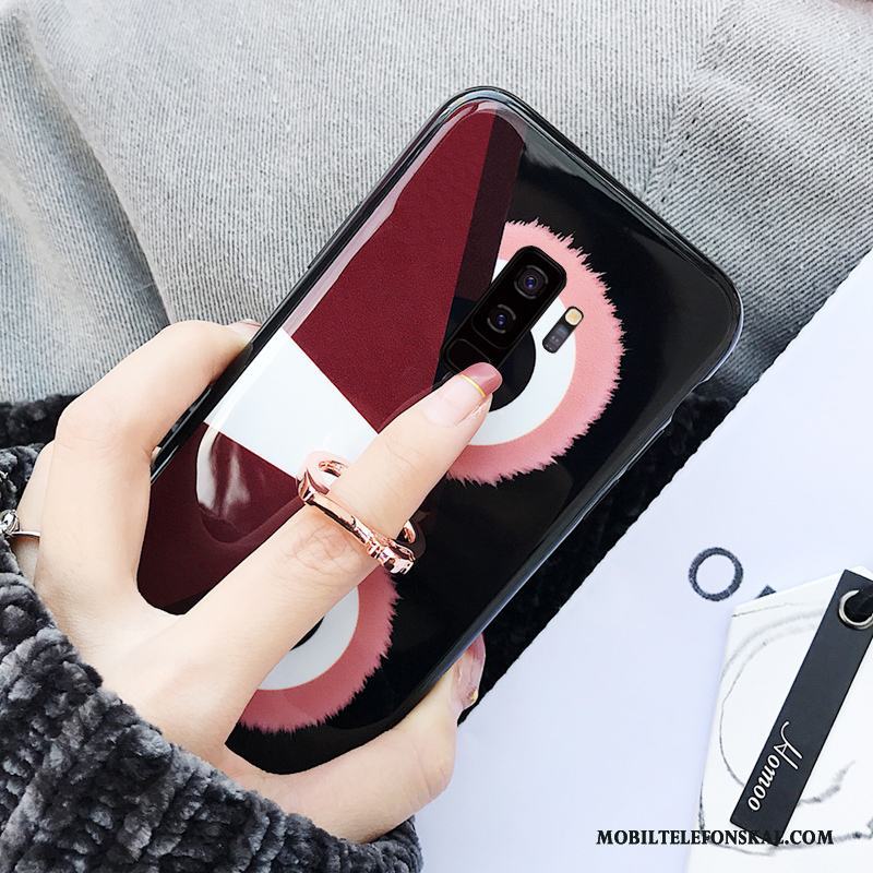 Samsung Galaxy S9 Skal Telefon Net Red Vinröd Väska Tunn Skydd Stjärna
