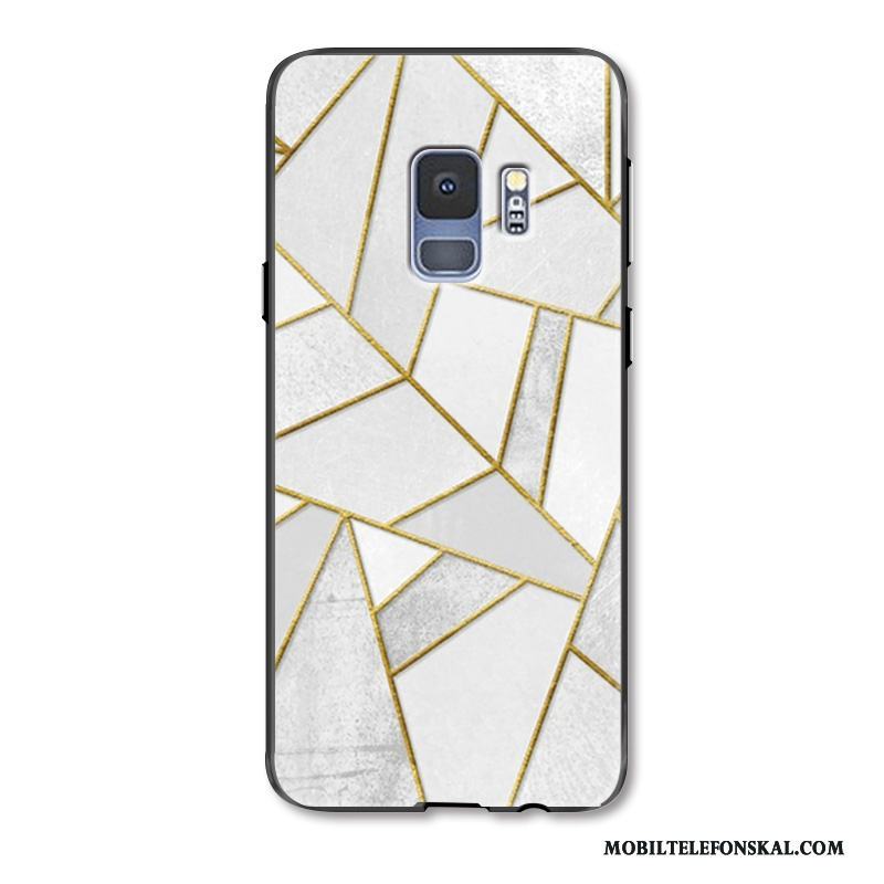 Samsung Galaxy S9 Skal Telefon Tredimensionell Grön Silikon Hängsmycken Fodral Geometri