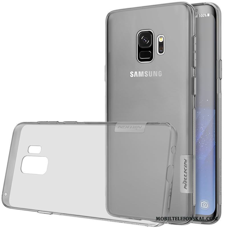 Samsung Galaxy S9 Skal Transparent Stjärna Skydd Fallskydd Guld Fodral Mjuk