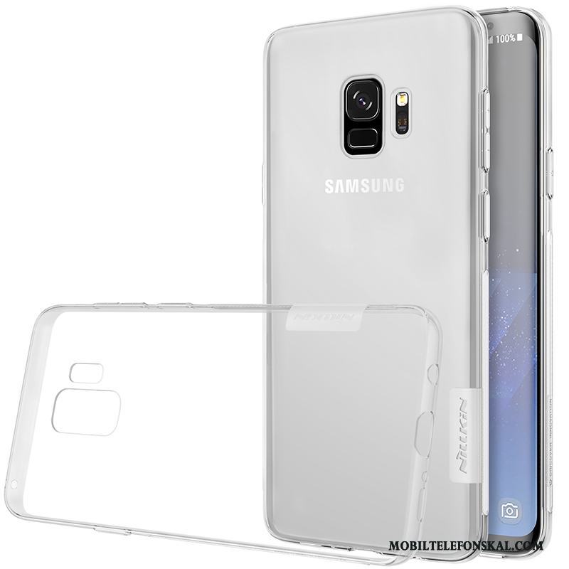 Samsung Galaxy S9 Skal Transparent Stjärna Skydd Fallskydd Guld Fodral Mjuk