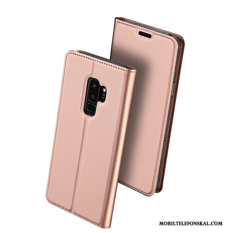 Samsung Galaxy S9+ Skal Täcka All Inclusive Fodral Fallskydd Stjärna Support Rosa