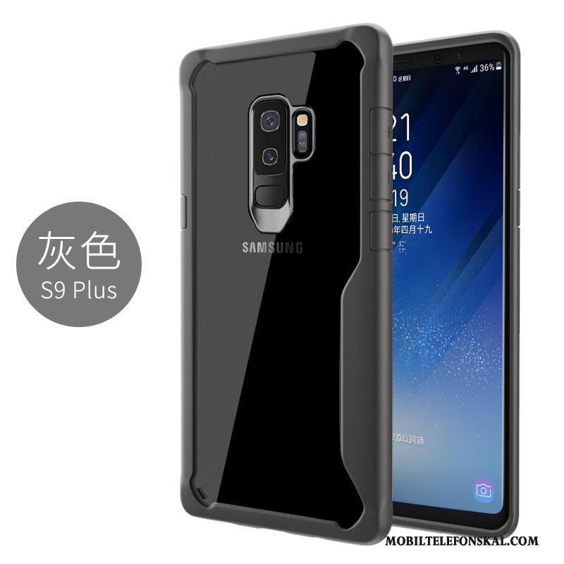 Samsung Galaxy S9+ Skydd Fallskydd Ny Transparent Skal Telefon Nubuck Fodral