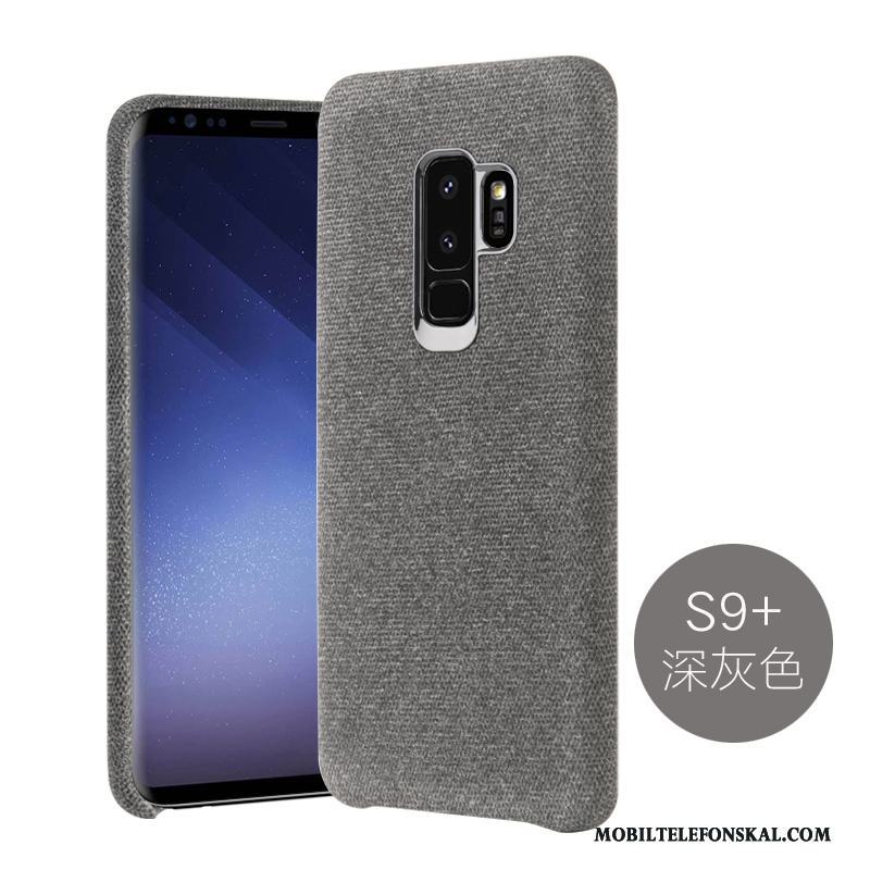 Samsung Galaxy S9+ Textil Kreativa Skal Telefon Ny Grå Stjärna Hård