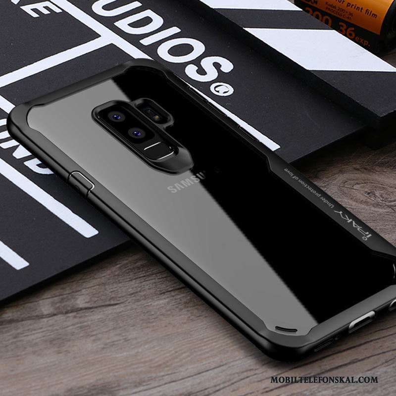 Samsung Galaxy S9+ Transparent Mjuk Skydd Skal Telefon Kreativa Svart Personlighet