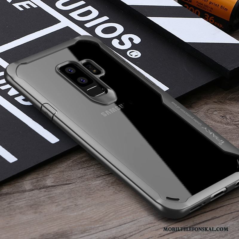 Samsung Galaxy S9+ Transparent Mjuk Skydd Skal Telefon Kreativa Svart Personlighet