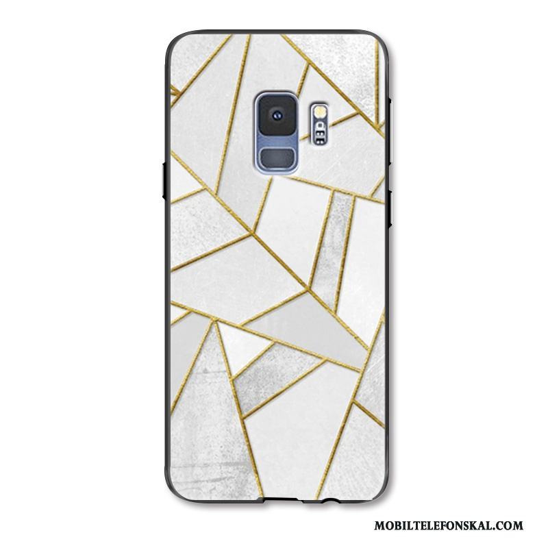 Samsung Galaxy S9+ Trend Ny Fodral Vit Skydd Geometri Skal Telefon