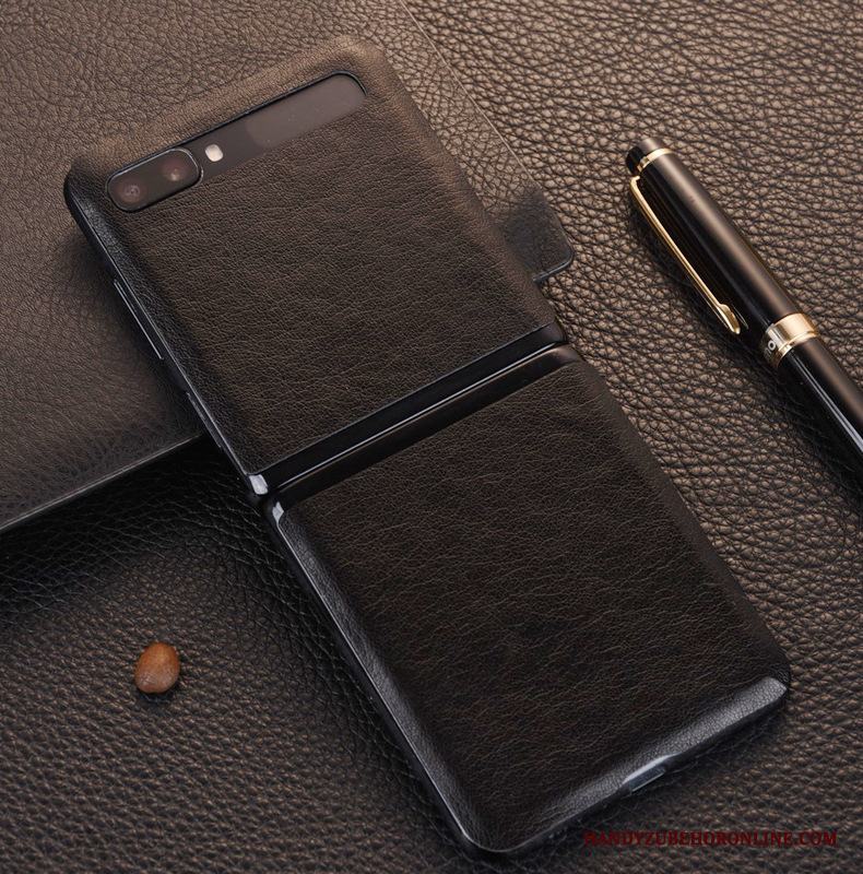 Samsung Z Flip Fallskydd Skal Telefon Mobil Telefon Grön Fodral Stjärna Läderfodral