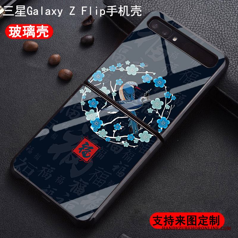 Samsung Z Flip Svart Skydd Anpassa Faldigt Mode Skal Telefon Hård