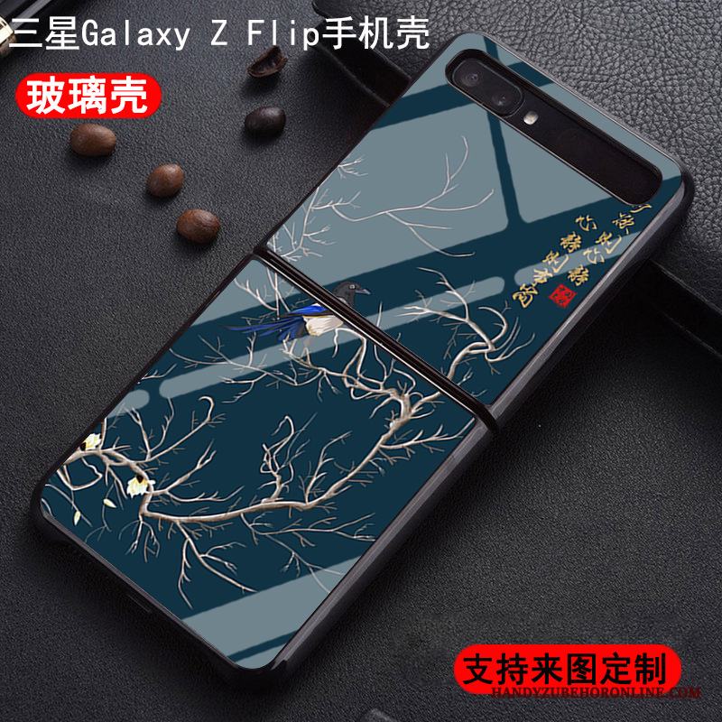 Samsung Z Flip Svart Skydd Anpassa Faldigt Mode Skal Telefon Hård