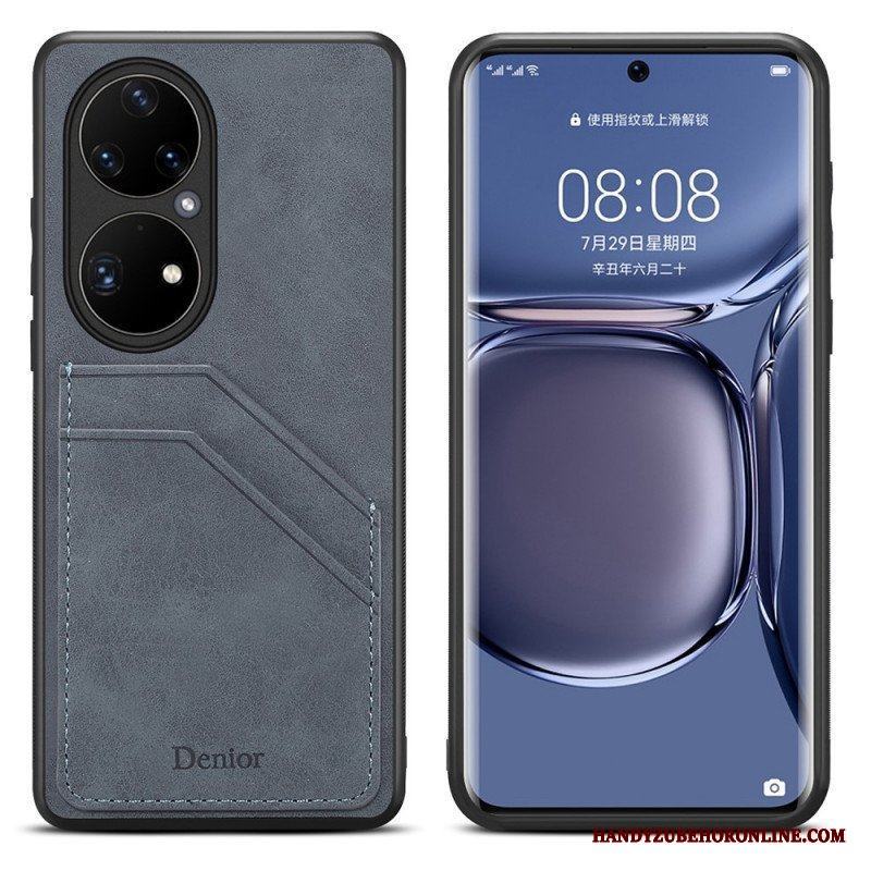 Skal Huawei P50 Pro Denior Double Slot Korthållare