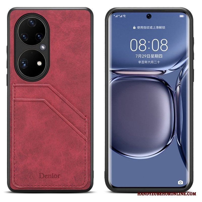 Skal Huawei P50 Pro Denior Double Slot Korthållare