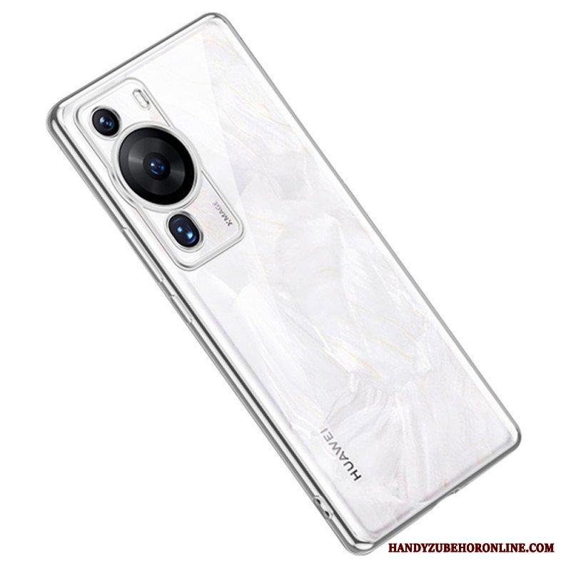 Skal Huawei P60 Pro Transparent Metal Style Kanter Sulada