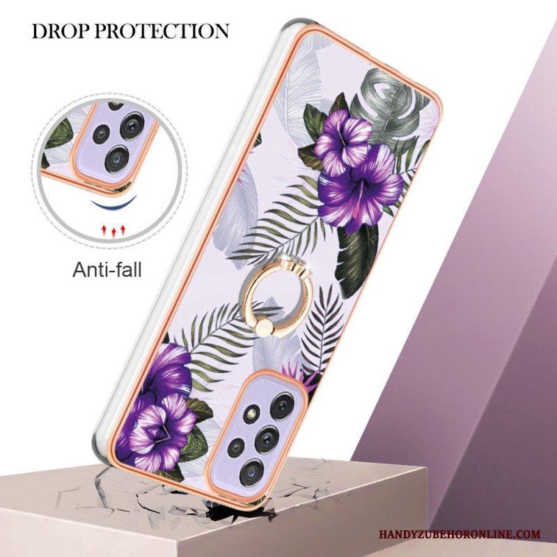 Skal Samsung Galaxy A13 Ring-bracket Blommor