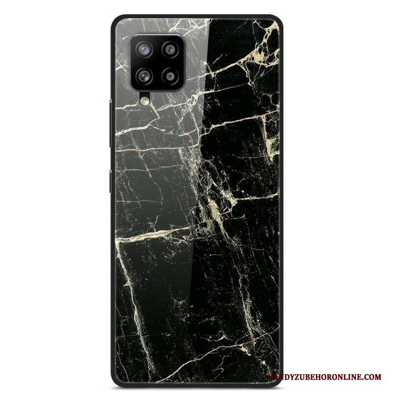 Skal Samsung Galaxy A42 5G Supreme Marble Härdat Glas