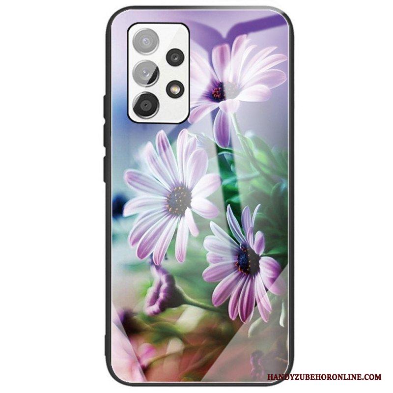 Skal Samsung Galaxy A53 5G Härdat Glas Blommor