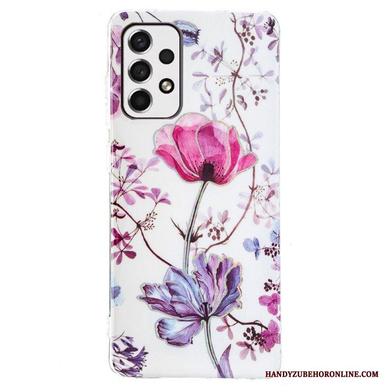 Skal Samsung Galaxy A53 5G Marmorerade Blommor