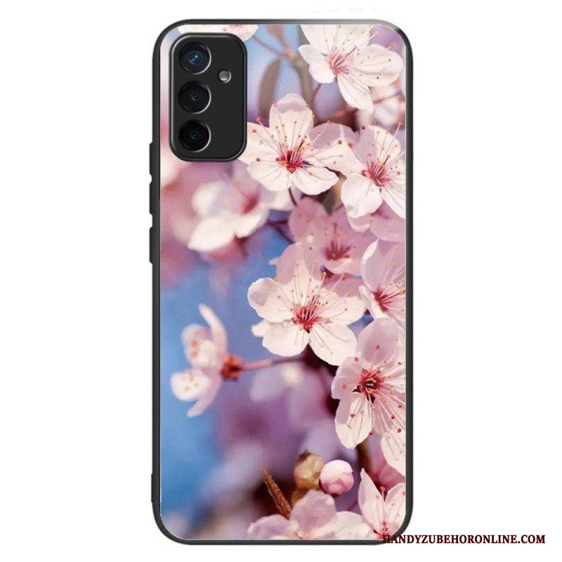Skal Samsung Galaxy M13 Härdat Glas Blommor