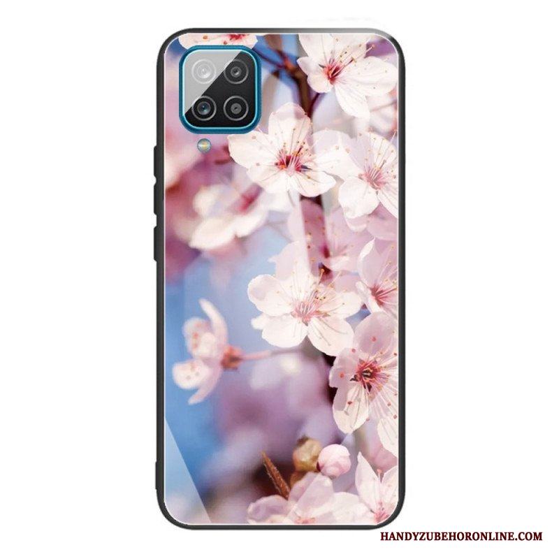 Skal Samsung Galaxy M32 Härdat Glas Blommor