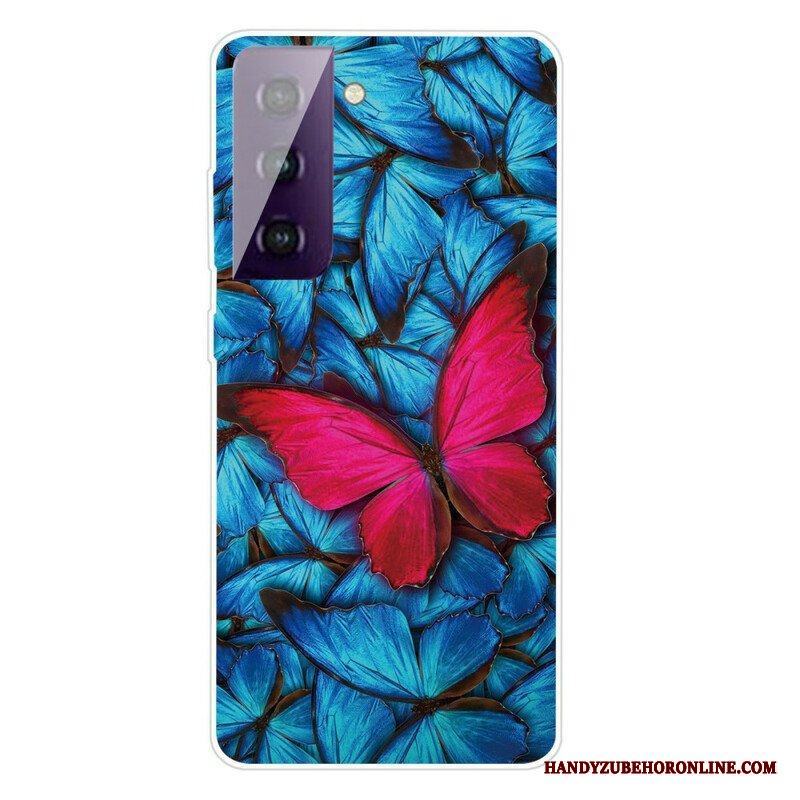Skal Samsung Galaxy S21 FE Flexibla Fjärilar