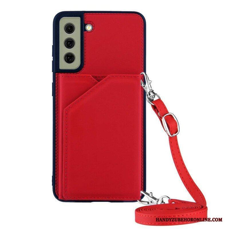 Skal Samsung Galaxy S21 FE Multi-card Support Handsfree Och Lanyard