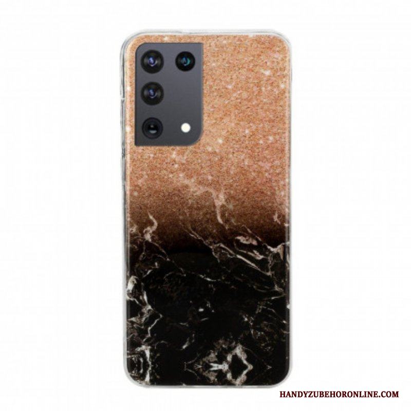Skal Samsung Galaxy S21 Ultra 5G Marmor Glitter Gradienter