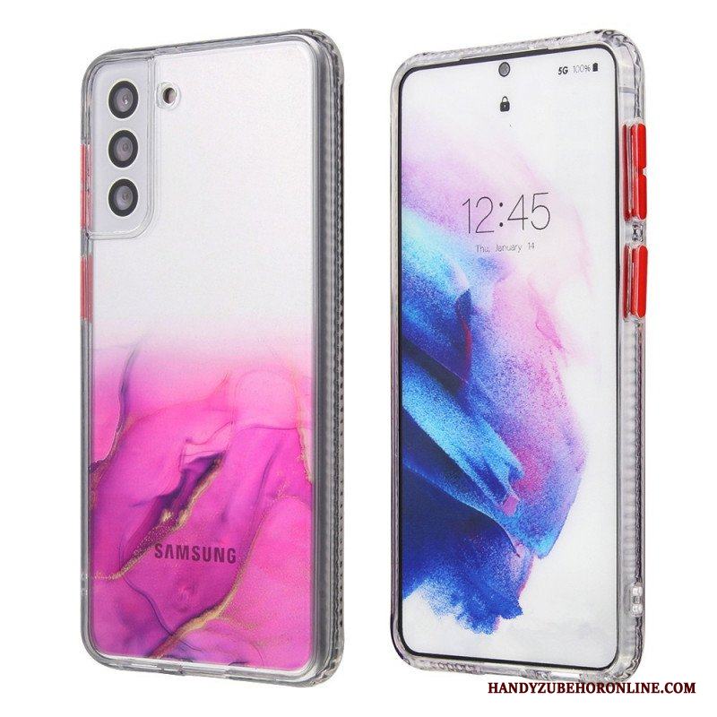 Skal Samsung Galaxy S22 5G Hybrid Med Marmoreffekt