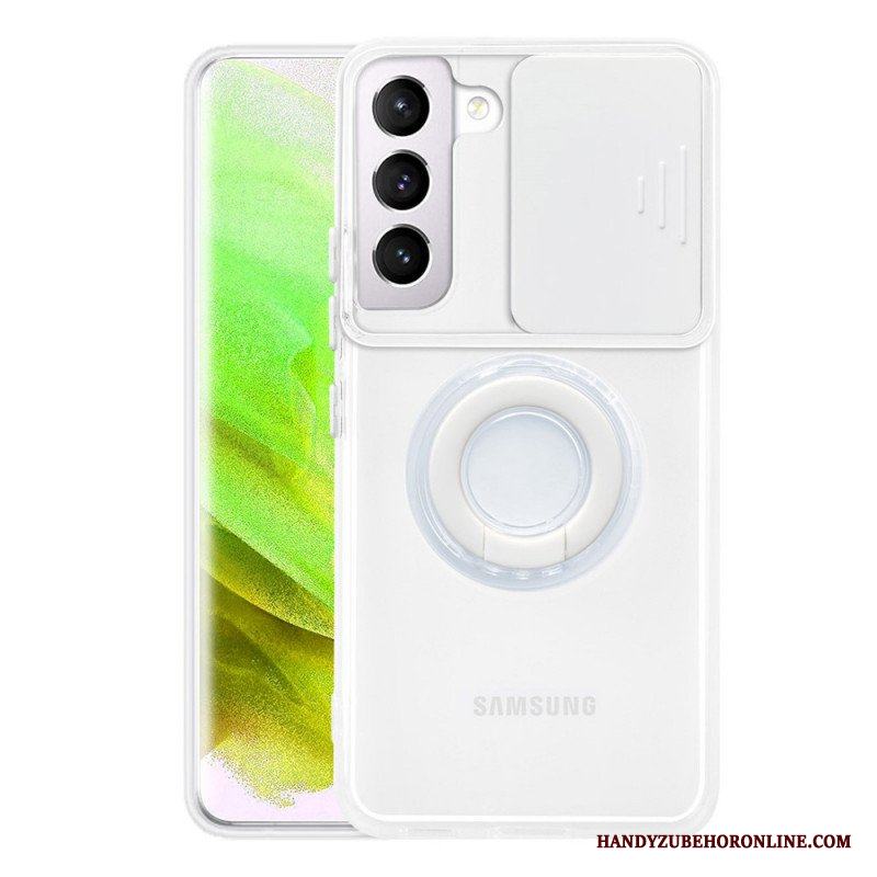 Skal Samsung Galaxy S22 5G Ring-stöd Och Linsskydd