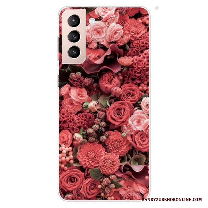 Skal Samsung Galaxy S22 Plus 5G Rosa Blommor