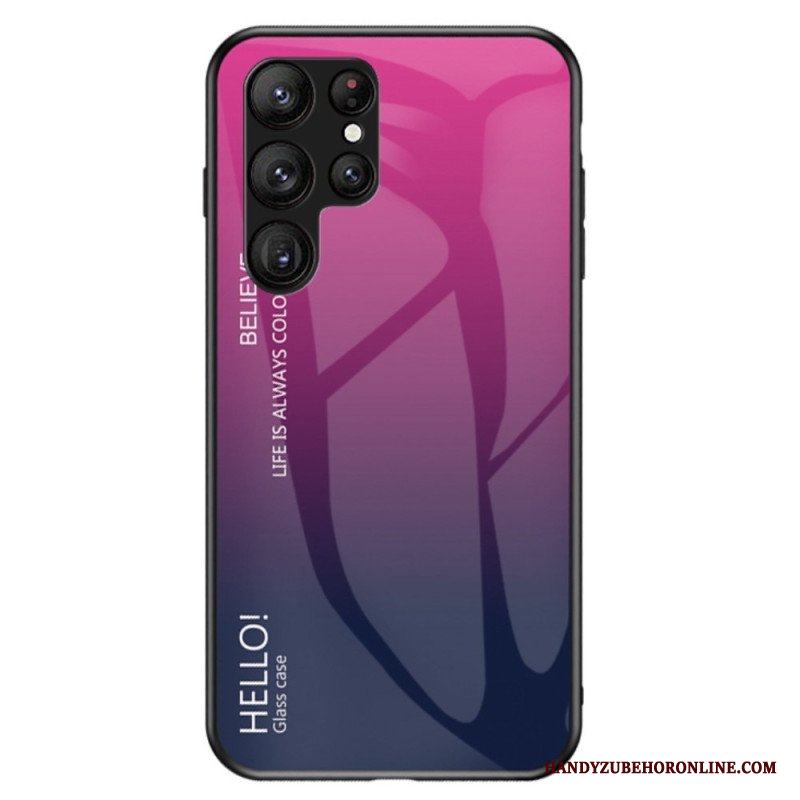 Skal Samsung Galaxy S23 Ultra 5G Härdat Glas Hej