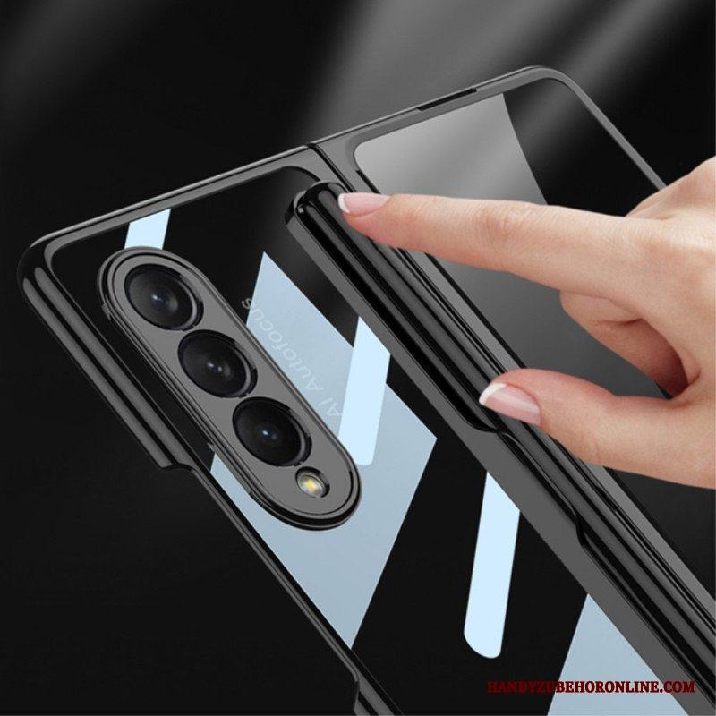 Skal Samsung Galaxy Z Fold 3 5G Transparent Med Gkk Stylushållare