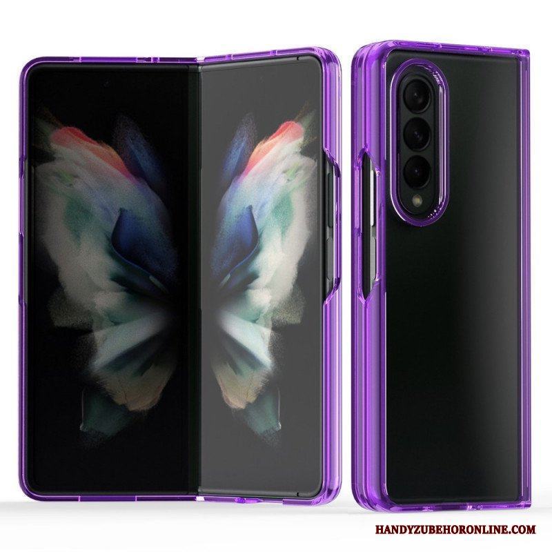 Skal Samsung Galaxy Z Fold 3 5G Transparenta Färgade Kanter