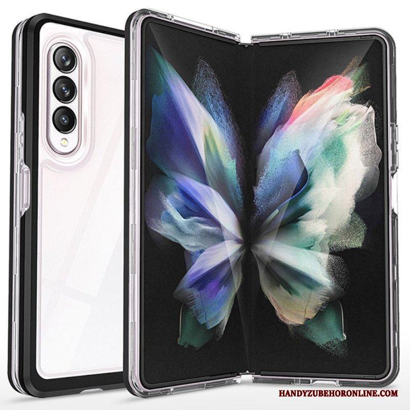 Skal Samsung Galaxy Z Fold 3 5G Transparenta Hybridfärgade Kanter