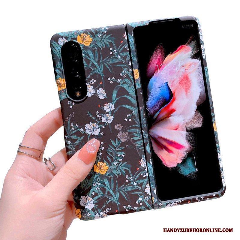 Skal Samsung Galaxy Z Fold 4 Blommor Bakgrund