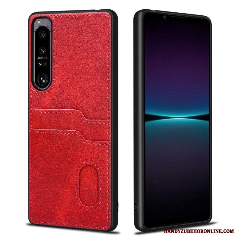 Skal Sony Xperia 1 IV Dubbel Korthållare