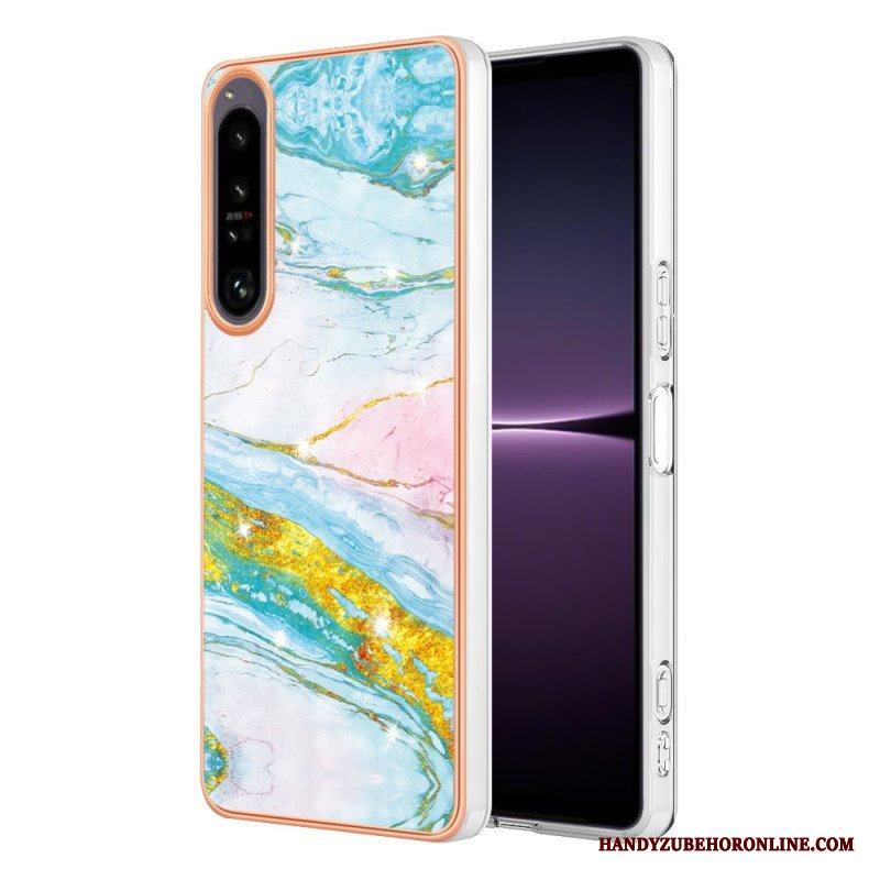 Skal Sony Xperia 1 IV Färgad Marmor