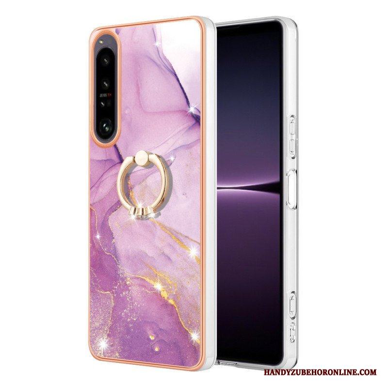 Skal Sony Xperia 1 IV Marmor Med Ringstöd