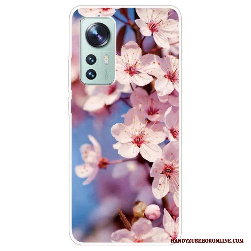 Skal Xiaomi 12 Pro Blommigt Silikon