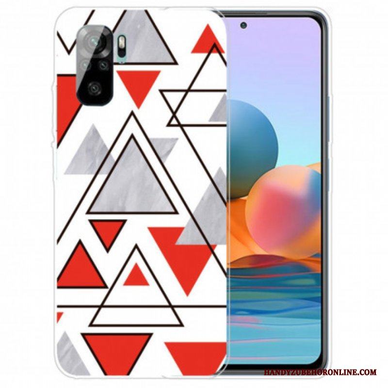 Skal Xiaomi Redmi Note 10 / 10S Marmor Trianglar