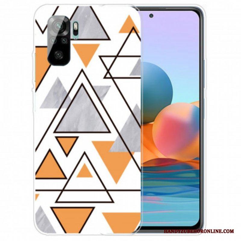 Skal Xiaomi Redmi Note 10 / 10S Marmor Trianglar