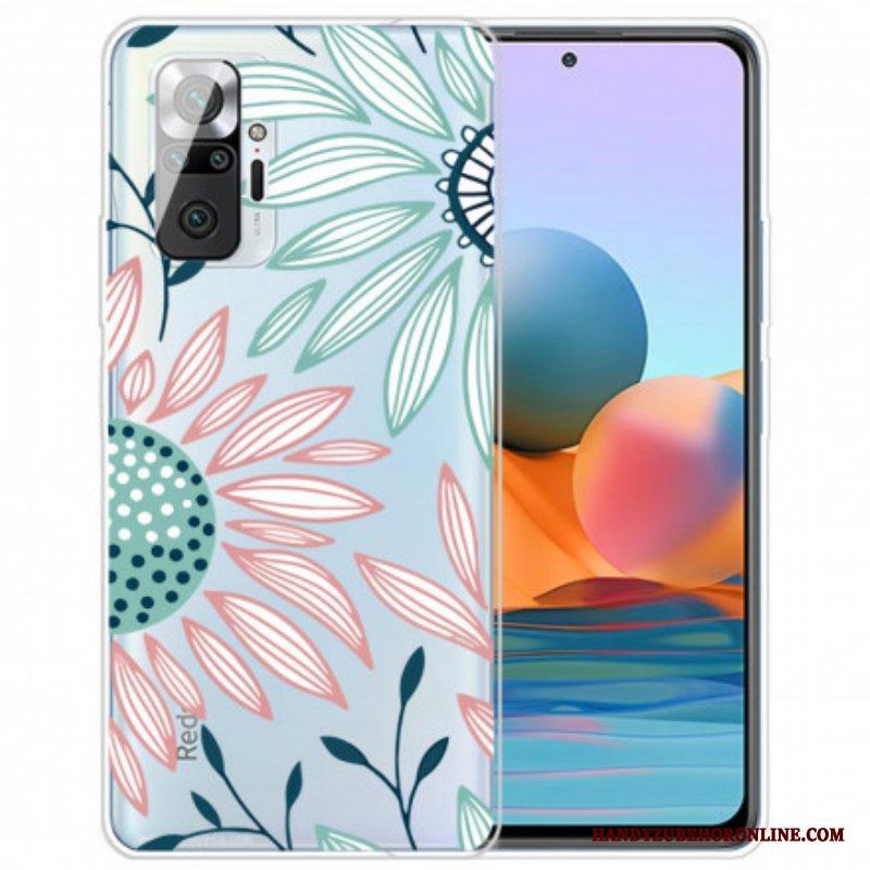 Skal Xiaomi Redmi Note 10 Pro Transparent En Blomma