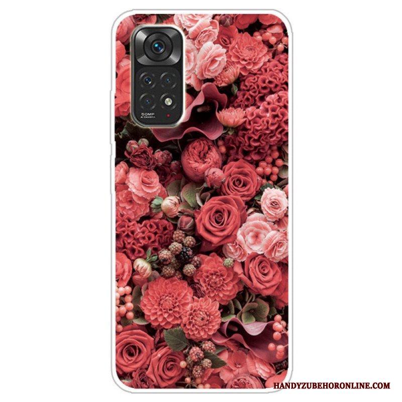 Skal Xiaomi Redmi Note 11 / 11S Intensiva Blommor