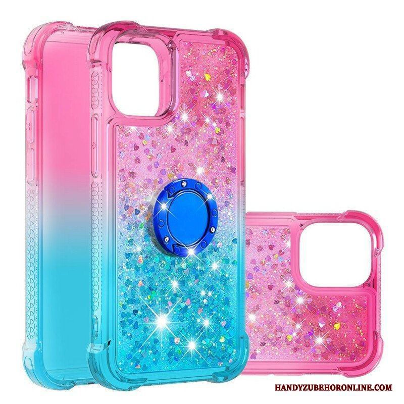 Skal iPhone 13 Mini Glitter Ring-bracket