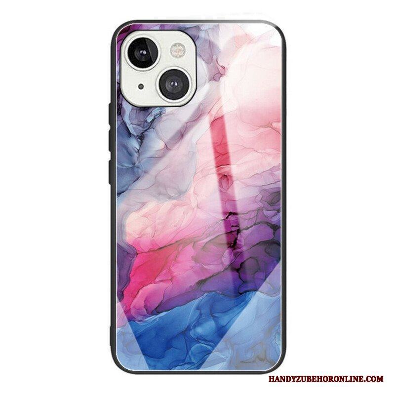 Skal iPhone 13 Mini Marmor Härdat Glas