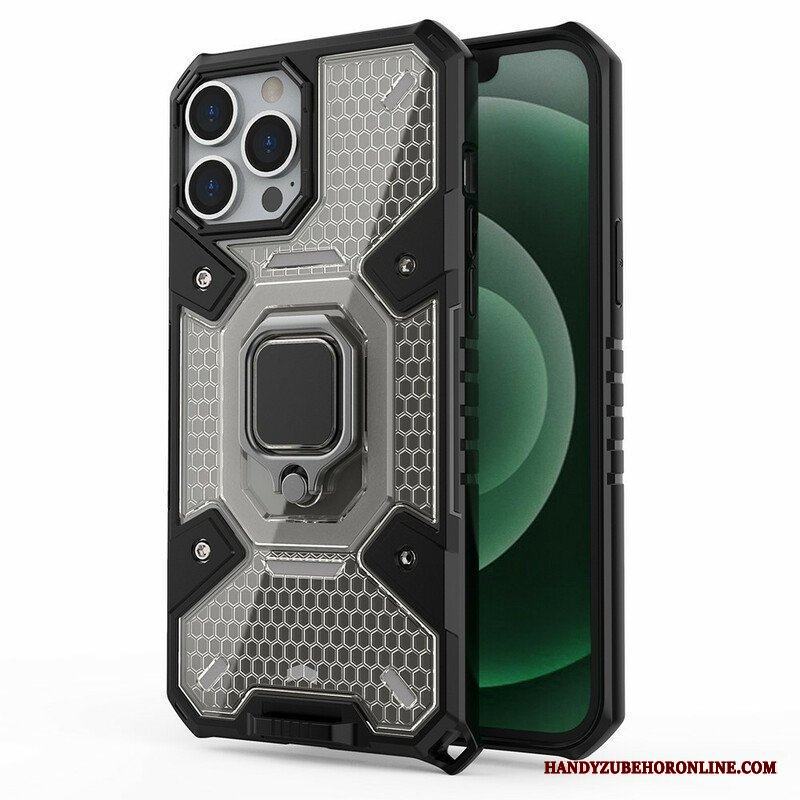 Skal iPhone 13 Pro Max Honeycomb Med Ring