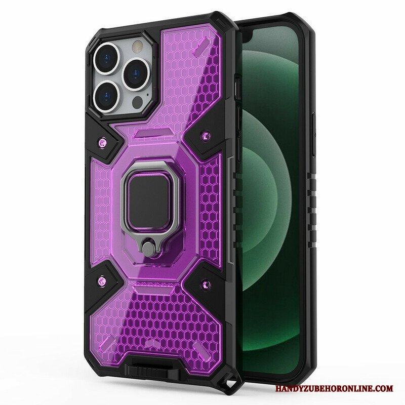 Skal iPhone 13 Pro Max Honeycomb Med Ring