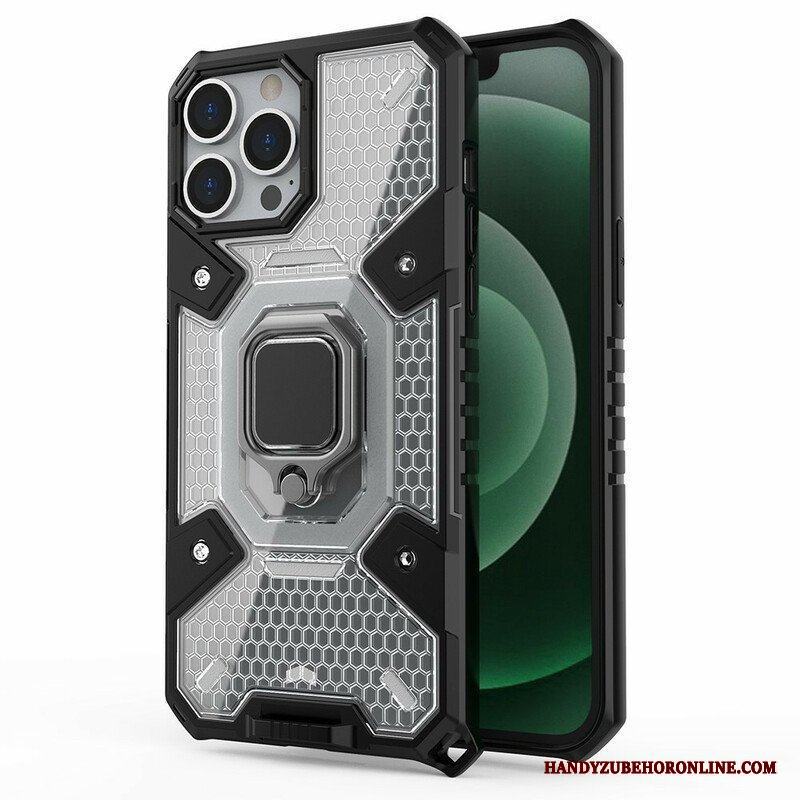 Skal iPhone 13 Pro Max Honeycomb Med Ring