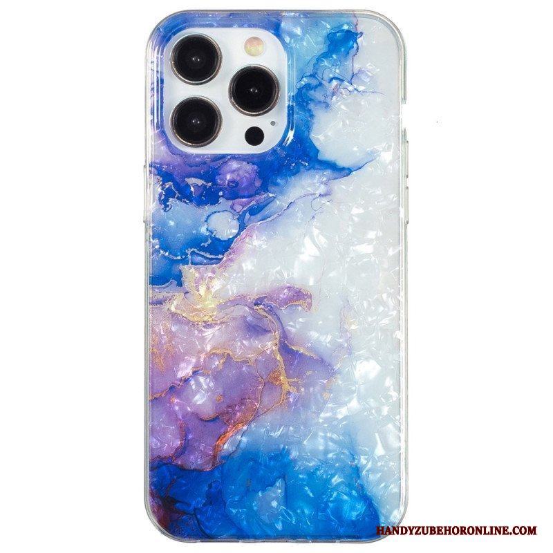 Skal iPhone 15 Pro Färgad Marmor