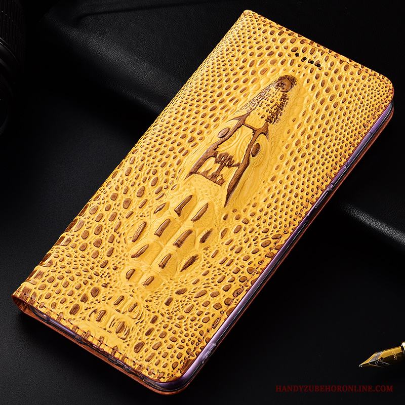 Sony Xperia 1 Krokodilmönster All Inclusive Fallskydd Läderfodral Skal Telefon Täcka Svart