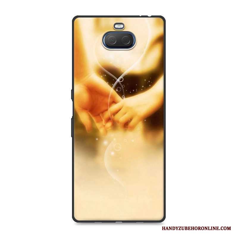 Sony Xperia 10 Plus All Inclusive Personlighet Skal Telefon Mjuk Fallskydd Gul Trend